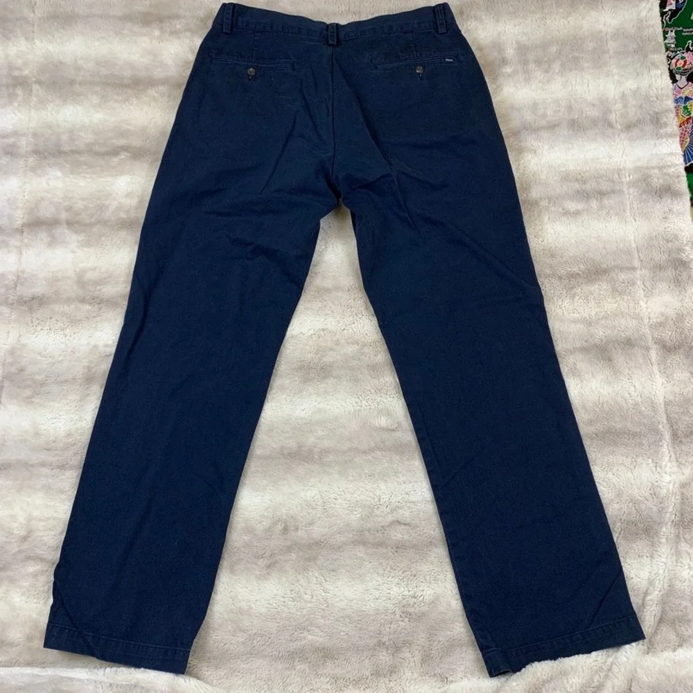Polo Ralph Lauren Mens Classic Fit Chino Pants Navy Blue‎ 100% Cotton 34x32